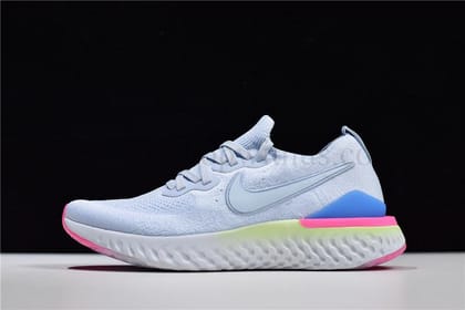 NikeMen's Epic React Flyknit 2 - Hydrogen blue/Lime blast-Euro 41