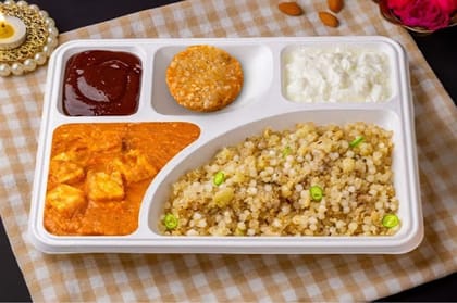 Paneer Makhani Thali With Sabudana Vada