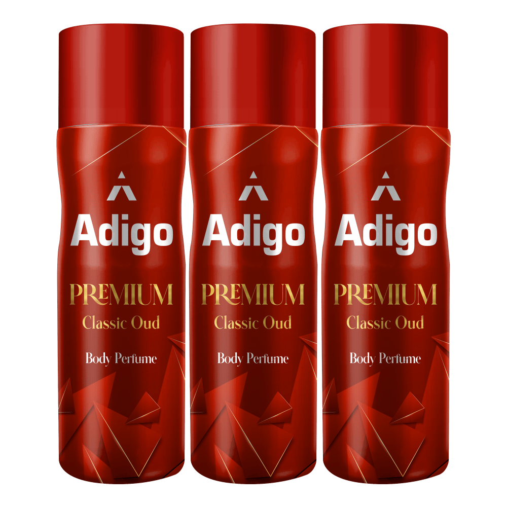 Adigo Premium Classic Oud Body Perfume 165 ml(Pack Of 3)