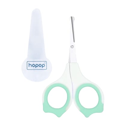 Baby Safety Nail Scissors with Rounded Head-Green