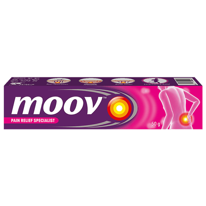 Moov Instant Pain Relief Cream - Useful For Back, Joint, Knee, Muscle Pain & Sports & Fitness Injuries, 50 G