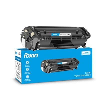 Foxin FTC 925 Black Laser Toner Cartridge for HP & CANON Printers - HP P1102, P1102w, M1132 MFP, M1212nf, M1214nfh, M1217nfw, M1218nfs | Canon LBP6000, LBP6000B, LBP6020, LBP6020B, MF3010
