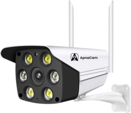ApnaCam WiFi IP 3MP Wireless Waterproof Color Night Vision Two-Way Audio Cloud Storage Outdoor Bullet Security Camera