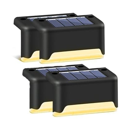 Step Light Warm Light Black Color (Pack of 4)-Pack Of 4