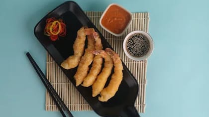 Golden Fried Prawns