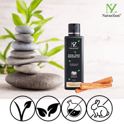 NaturZest Royal Vibes Massage Oil, 100 ml