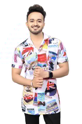 "Race Ready: Car Vibes Stylish and Cool Men's Shirt by GlamaStitch"-S