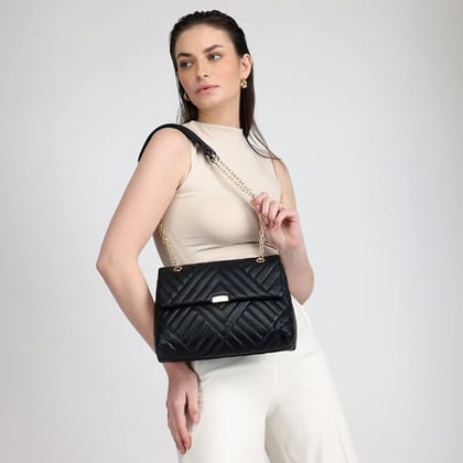 Maddie Artist  Satchel Bag-30X9X21CM / Black