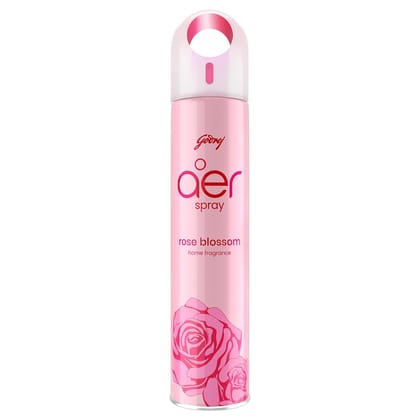 Godrej aer Spray | Room Freshener for Home & Office - Rose Blossom (220 ml) | Long-Lasting Fragrance