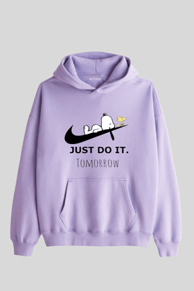 Just Do It Tomorrow- Oversized Hoodie-XS-S