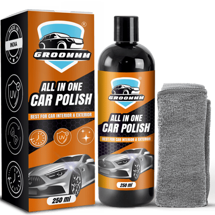 Groommm All In One Car Polish Kit 250ML For Exterior & Interior Surface.