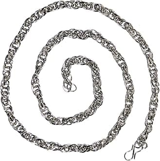 REAL SEED 36 Inches Long Original Silver Plated Chain - Guaranteed Silver Polish