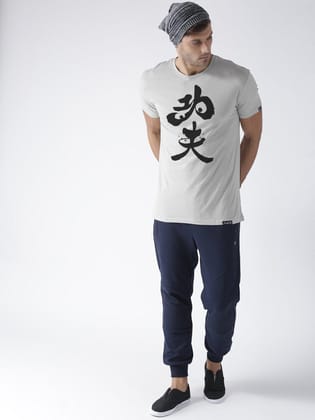 Young Trendz Bio-Wash Cotton Half Sleeve PANDA Graphic Printed STEELGREY T-Shirt-STEELGREY / Medium / 100% Bio Wash Cotton