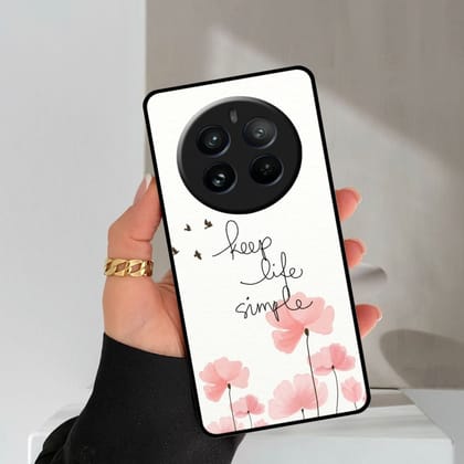 Keep Life Simple Glossy Metal Case Cover For Realme-Realme 12 Pro 5G
