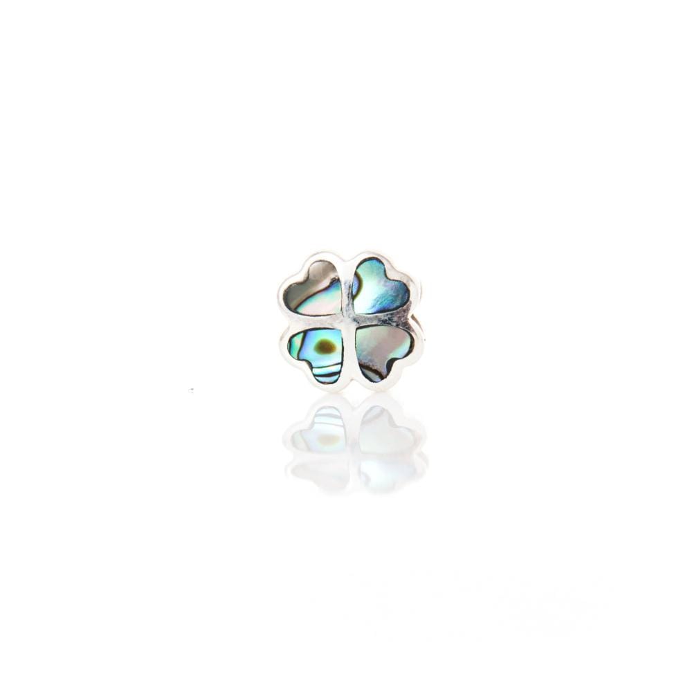 Rainbow 4 Hearts | 925 Silver charms for Bracelets / Chain-Free / Silver / Modern