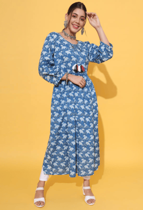 Cotton Empire Flared Kurta-S