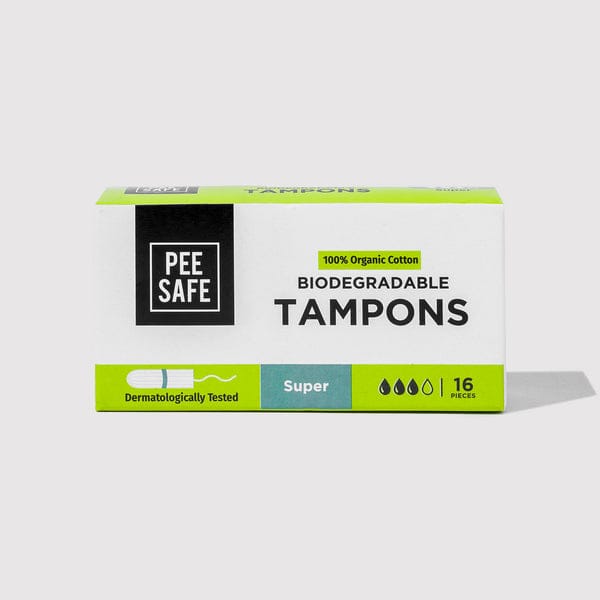 Peesafe Biodegradable Tampons Super, 16 Pcs