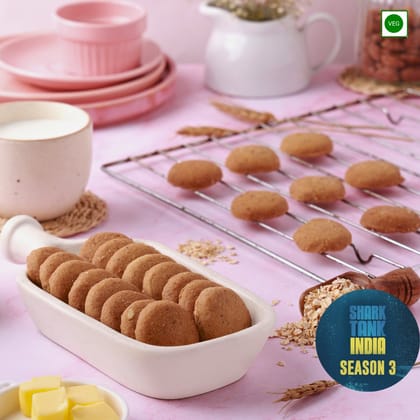 Oats Cookies | Multigrain Millet | Zero Sugar | Low Carb, Diabetic Friendly-185g