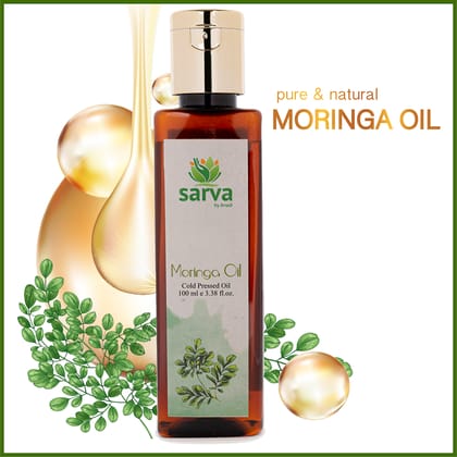 Moringa Oil | Boosts Skin Hydration | Strengthen Hair | Reduces Split-ends-100ml