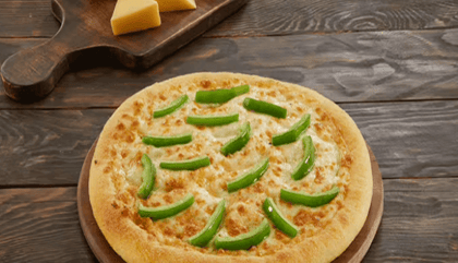 Capsicum cheese pizza