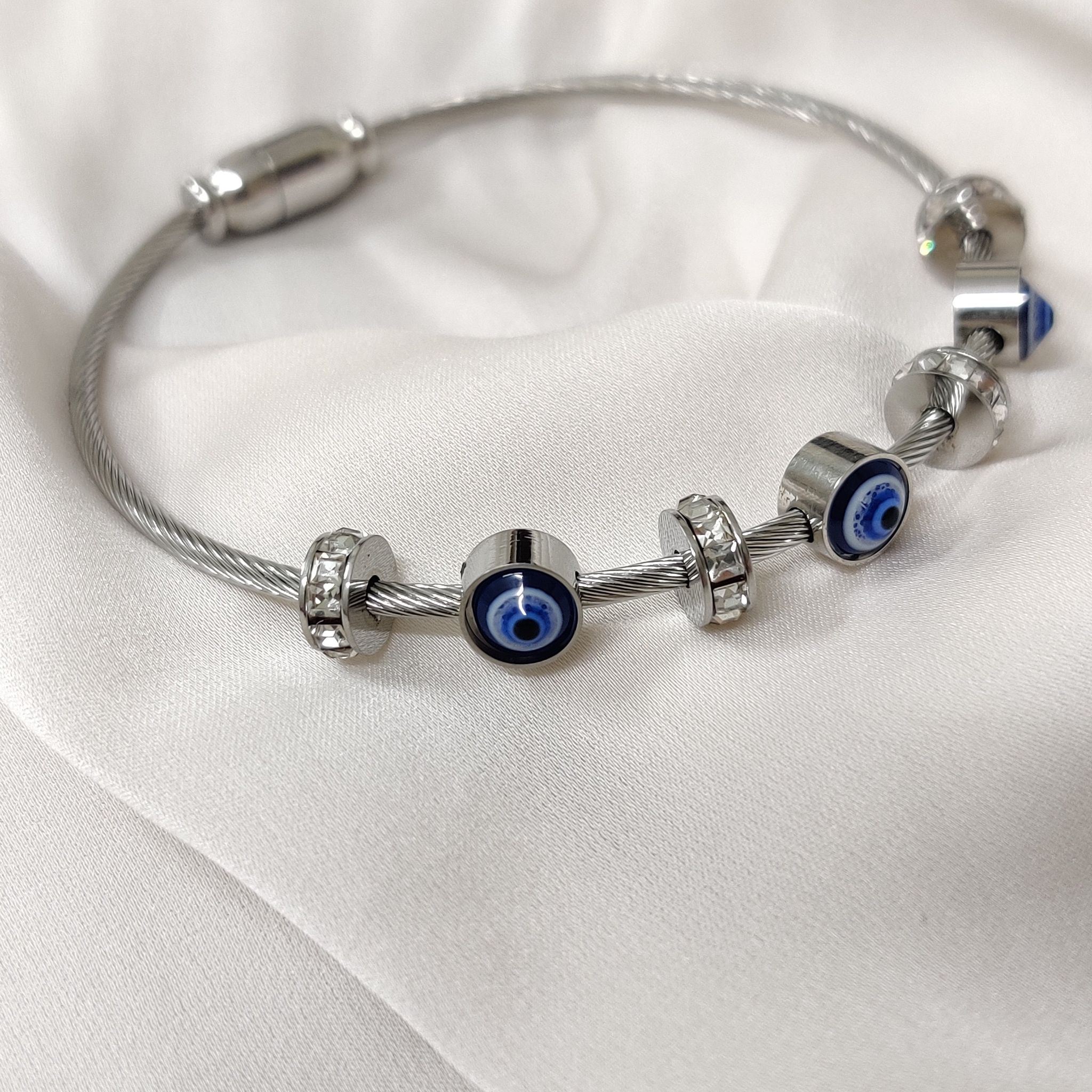 Evil Eye Bracelet - Silver