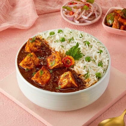 Paneer Dhaba Masala Rice Bowl.