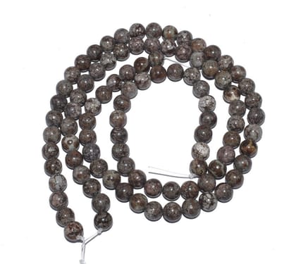 Serpentine Natural Semi Precious Beads For Jewelry Making 1 String of 48 Pcs (8 MM) , SEP-908-1 String 48 Pcs / 8 MM