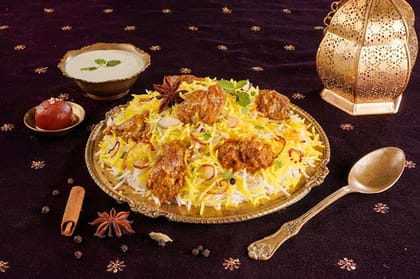 Zafrani Mutton Biryani (Hyderabadi)