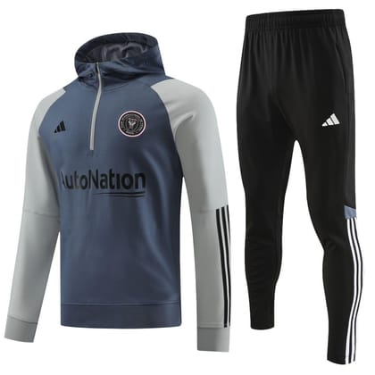 Inter Miami Grey Hoodie Track Suit 23 24 Season-XL