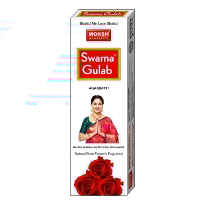 Swarna Gulab Agarbatti Pack of 3-90 g x 3 Boxes