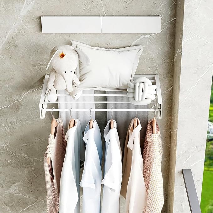 Folding cloth drying rack-Black / Buy 1