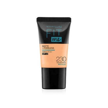 Maybelline New York Fit Me Matte+Poreless Liquid Foundation Tube 230 Natural Buff