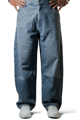 Worn Blue Straight Fit Jeans-32