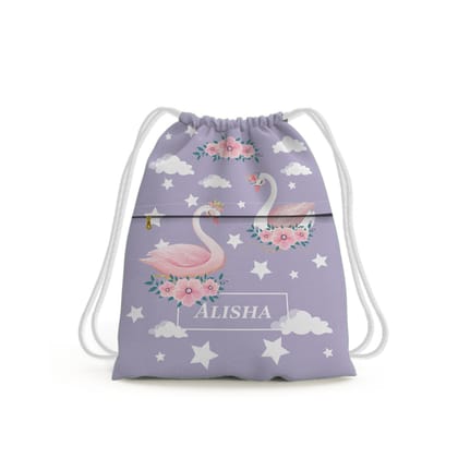 Swan Princess Swim Bag (kids)-Lilac / Toddlers [2-4 Years] / No