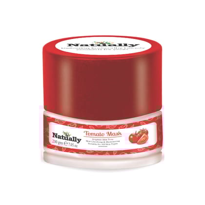 Natually Tomato Mask | Brighten Skin Tone Skin Clarifying & Illuminating | 200g