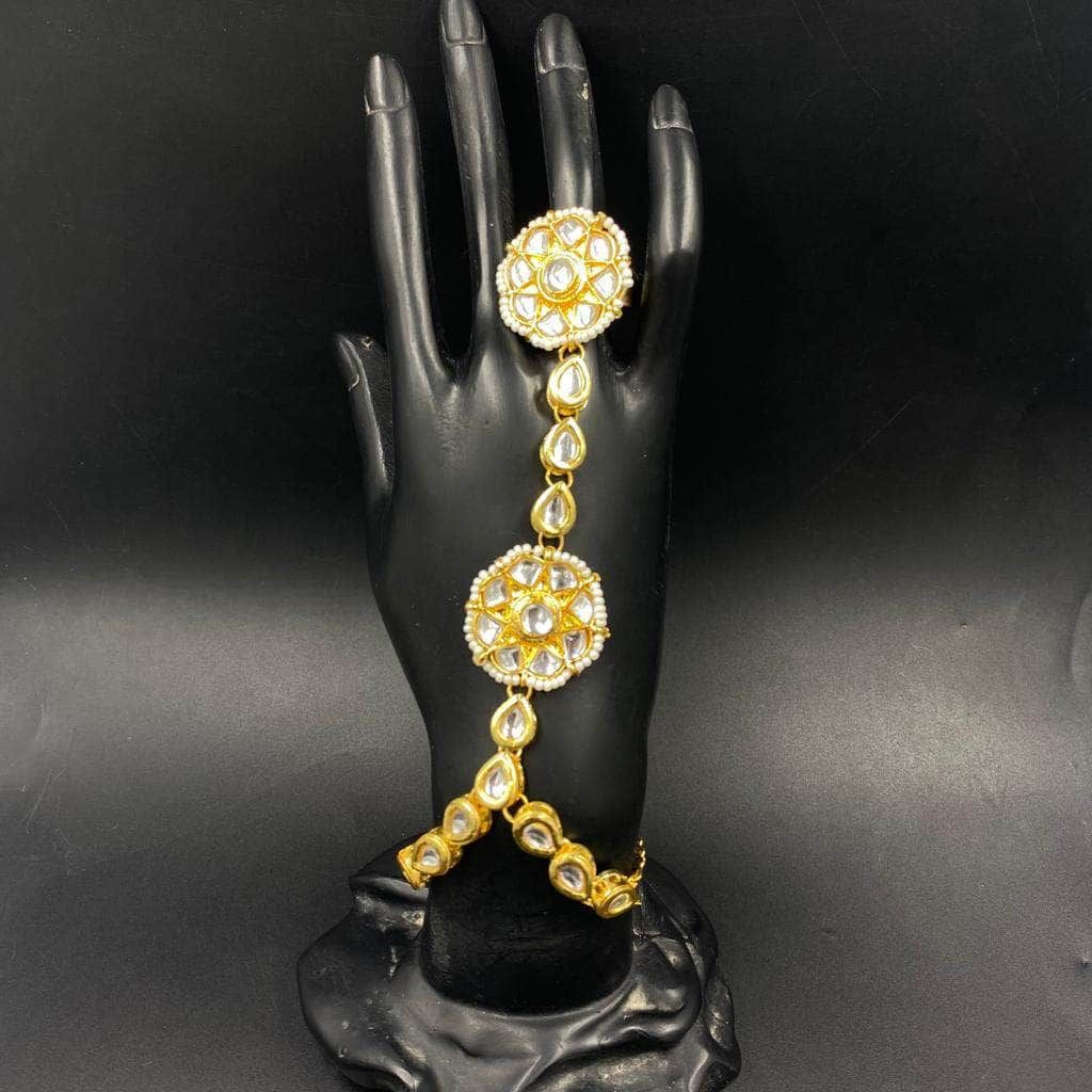 ZEVAR I Kundan Hathphool For Women/Girls