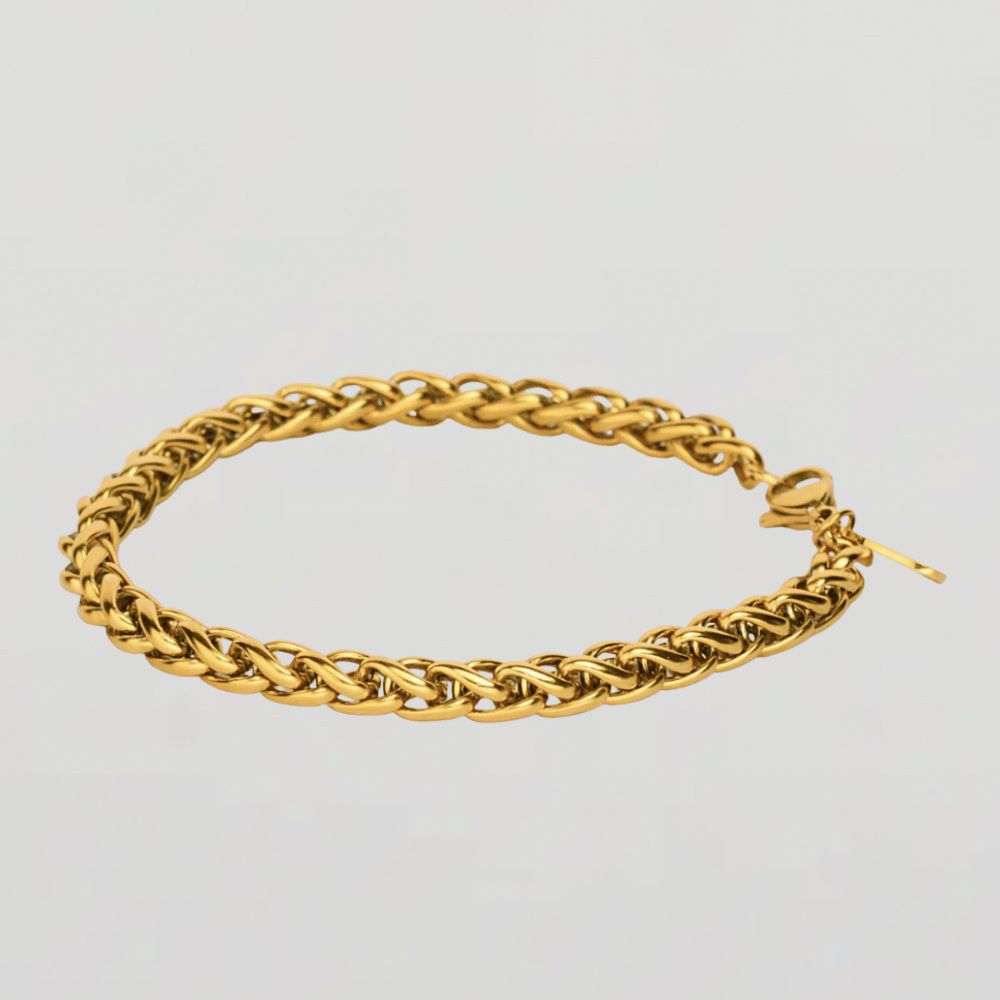 WHEAT BRACELET (GOLD) 5MM-22 CM