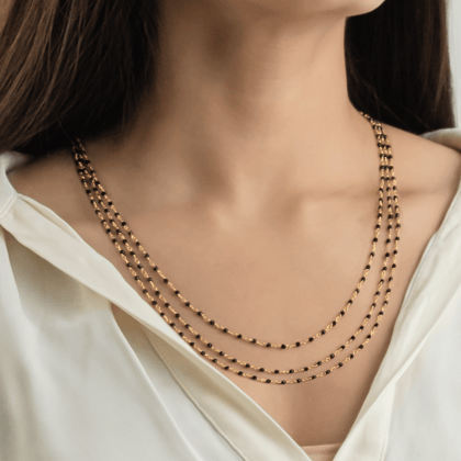 Synergy Triple Layered Necklace-23 in