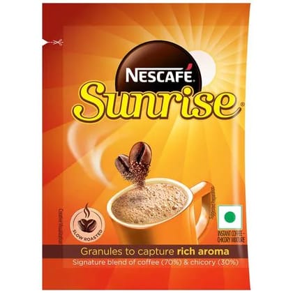 NESCAFE Sunrise Creative Visualization SLOW ROASTED Granules, Instant Coffee-Chicory Mixture 50g