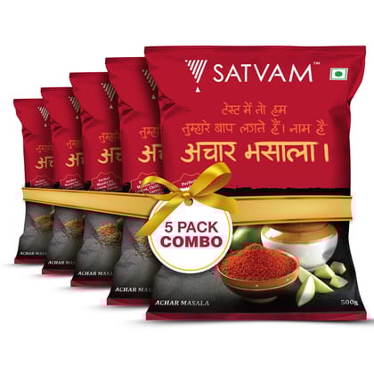 Satvam Achar Masala (Pack of 5) (5*500g)