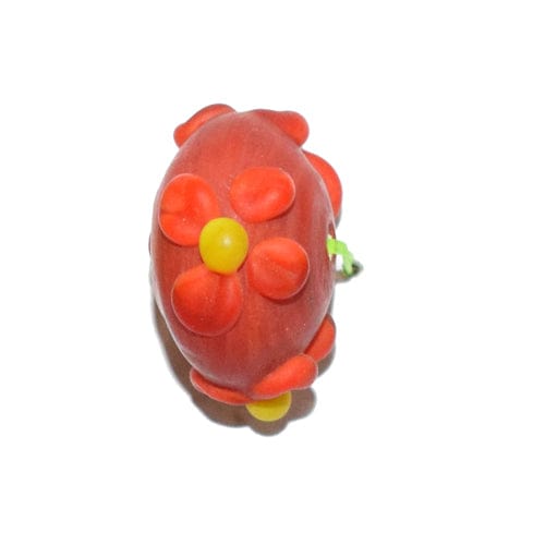 Beadwaala Handmade Fancy Lampwork Glass For Jewelry Making Necklace , Earring and Bracelet (Roundel) SFL-034-Per Packet 25 Pcs / 11X18 MM