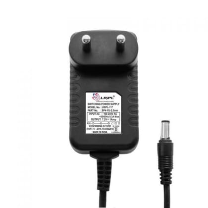 LRIPL Power Adapter LRIPL117 7.2V 1A with 2.5MM DC Pin for Wifi Router and Other Compatible Devices (Black)