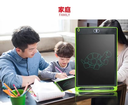 MM TOYS LCD Writing Tablet: 12-Inch Erasable Doodle Pad, Educational Kids' Toy, Portable Digital E-Writer for Home, School, Office - Color May Vary