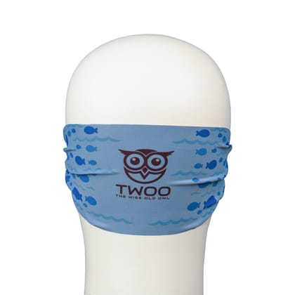AquaTot Cloth Strap Swimming Goggles-Blue
