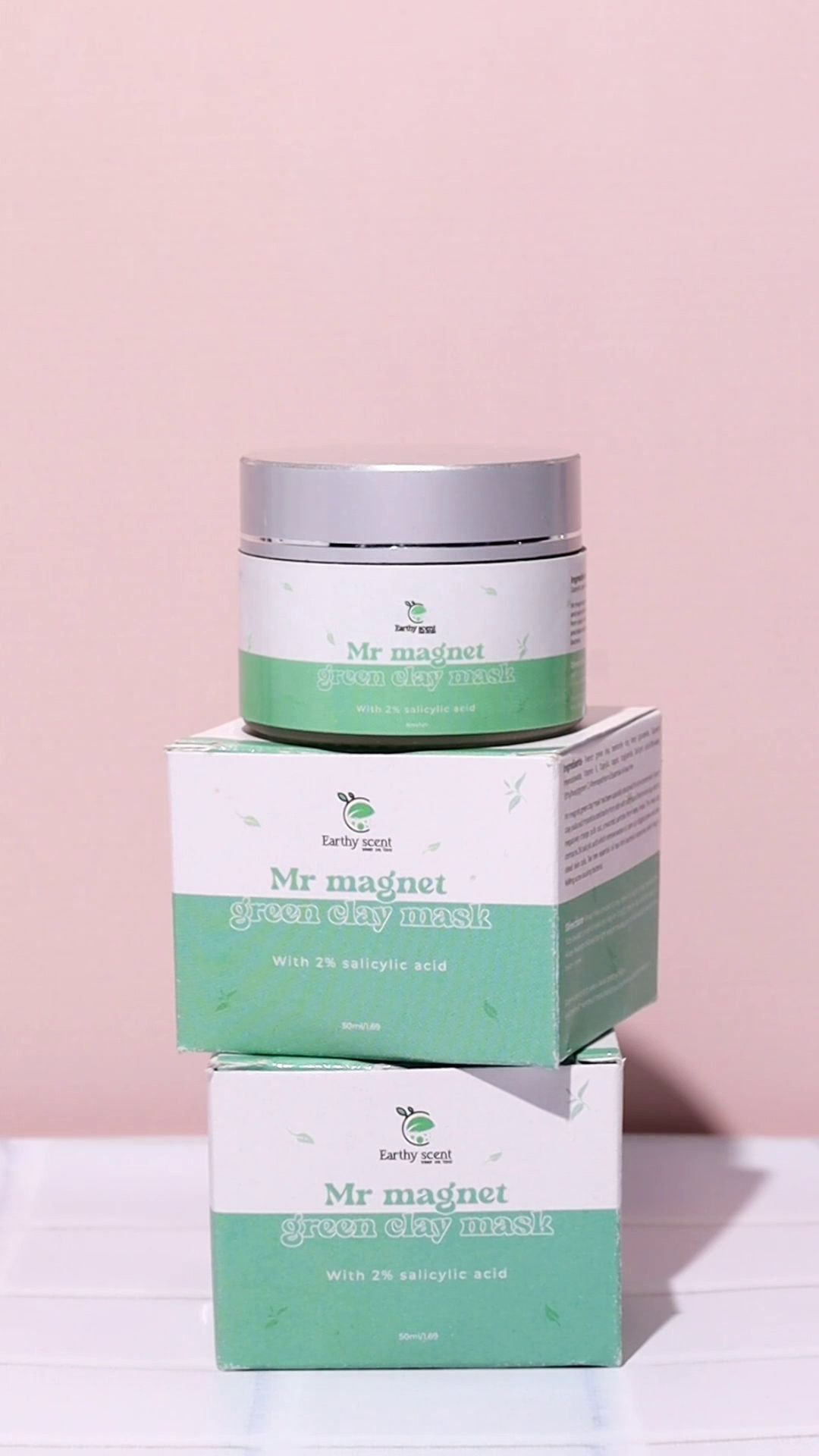 Mr Magnet green clay mask with 2 % salicylic acid-50 g