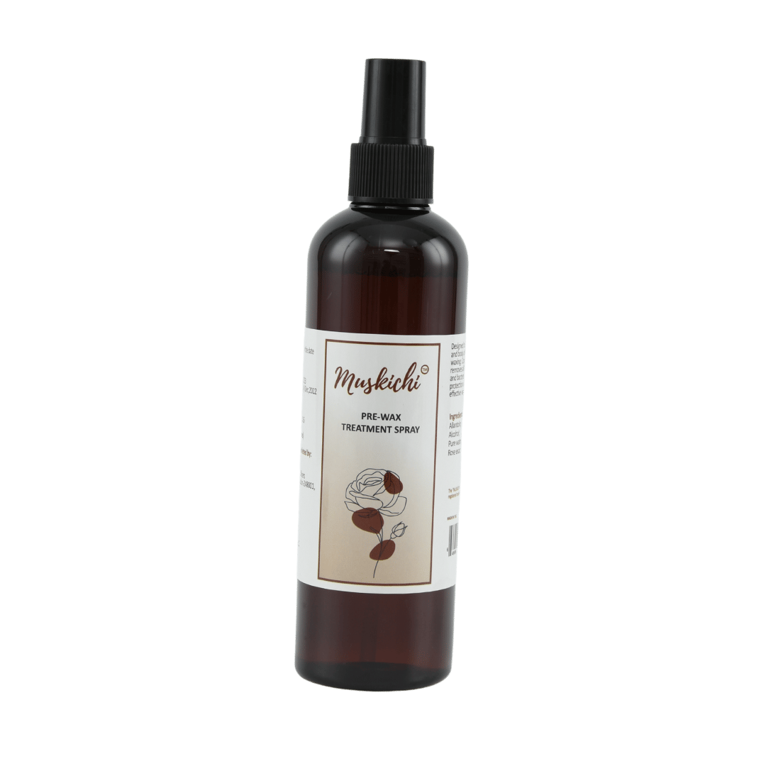 Pre Wax Lotion for All Skin Types with Tea Tree Oil & Rose Extracts | Waxing Hair Cleaning with Naural Extracts & Vitamin E for Hydration & Softening