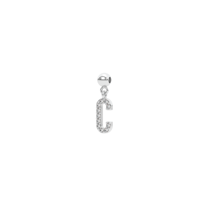 Letter "C" bead charm-Bead Charm only ( without chain )