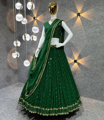 Colour Semi-Stitched Lehenga Party Wear Silk Lehenga choli LC 113