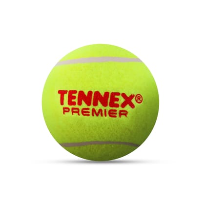 Cricket Tennis Ball Premier Heavy Weight (Pack of 6) - Small Ground Overarm-Yellow