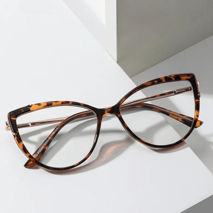 First Lens KittyEyes Blue Light Glasses Leopard 001